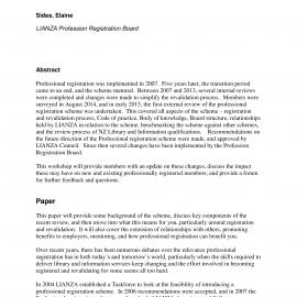 Professional registration- is it essential? or nice to have? Sides, E.