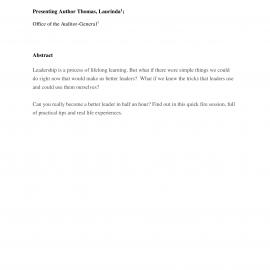 Hacking Leadership: 21 things you can do right now to be a better leader. Thomas, L.