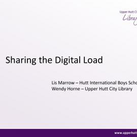 Sharing the Digital Load, Lis Marrow & Wendy Horne