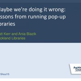 Are we doing it wrong?, Matthew Kerr & Ania Biazik