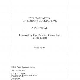 The Valuation of Library Collections