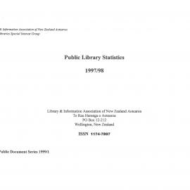 Public Library Statistics 1997/98