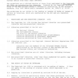 IMPLICATIONS FOR INTERLOAN OF THE COPYRIGHT ACT 1994