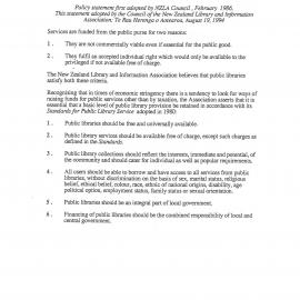 FREE PUBLIC LIBRARY SERVICE