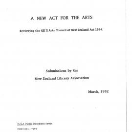 A New Act for the Arts