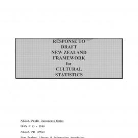 Response to Draft New Zealand Framework for Cultural Statistics