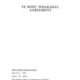 Te Ropu Whakahau Agreement