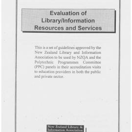 Evaluation of Library/Information Resources and Services 
