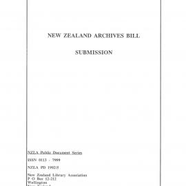 New Zealand Archives Bill Submission