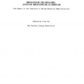 Administering for Excellence: Effective Administration in Education