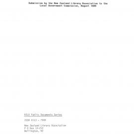 Local Body Reform: Provision of Library Services