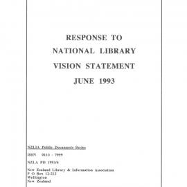 Response to National Library Vision Statement June 1993