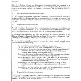 Code of Ethics for LIS Researchers