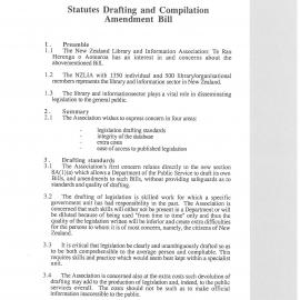 Submission on Statutes Drafting and Compilation Amendment Bill