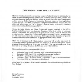 Interloan - Time for a Change?