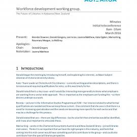 Workforce Development Minutes 100316