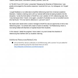 Breaking the shackles of referencing