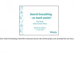 Search everything: so much easier!