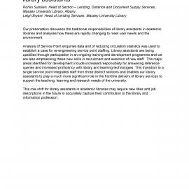 Using evidence-based decisions to empower library assistants