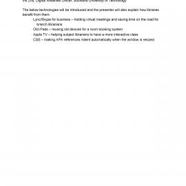 Digital initiatives in academic libraries