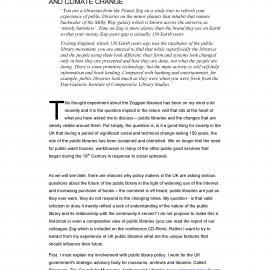 At The Eye Of The Storm - Public Libraries And Climate Change