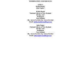 Linking People and Information: Website Access to National Library Information and Services