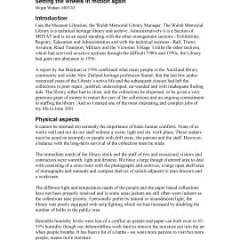 Setting the Wheels in Motion Again