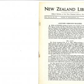 New Zealand Libraries Vol. II, No. 10