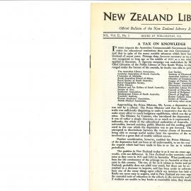 New Zealand Libraries Vol. II, No. 1