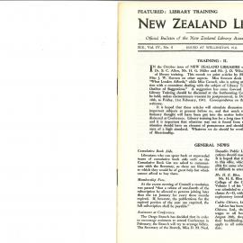New Zealand Libraries Vol. IV, No. 4