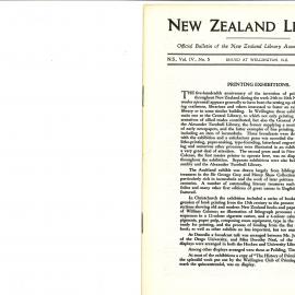 New Zealand Libraries Vol. IV, No. 5
