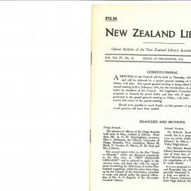 New Zealand Libraries Vol. IV, No. 11