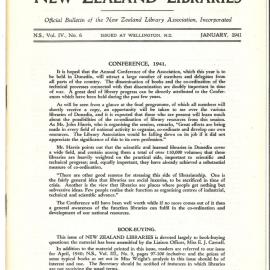 New Zealand Libraries Vol. IV, No. 6
