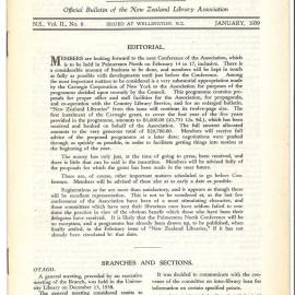 New Zealand Libraries Vol. II, No. 6 (alternative copy)