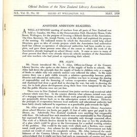 New Zealand Libraries Vol. II, No. 10 (alternative copy)