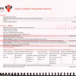 LIANZA Conference Programme 2005