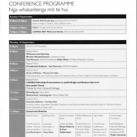 LIANZA Conference Programme 2007