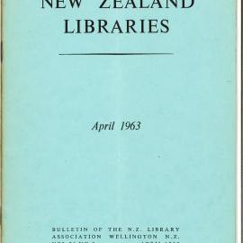 New Zealand Libraries Vol. 26, No. 3