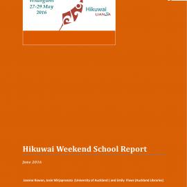 Hikuwai Weekend School Report June 2016