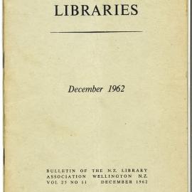 New Zealand Libraries Vol. 25, No. 11
