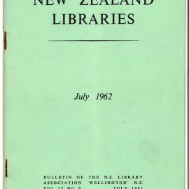 New Zealand Libraries Vol. 25, No. 6