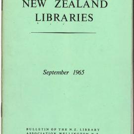 New Zealand Libraries Vol. 28, No. 8