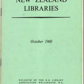 New Zealand Libraries Vol. 23, No. 9 (alternative copy)