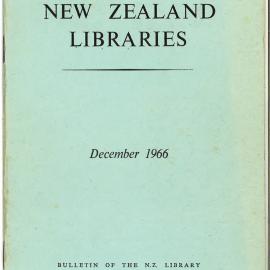 New Zealand Libraries Vol. 29, No. 11 (alternative copy)