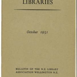 New Zealand Libraries Vol. 14, No. 9 (alternative copy)