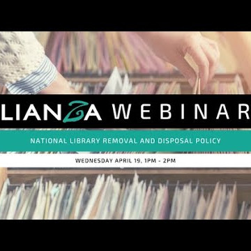 LIANZA Webinar - National Library removal and disposal policy