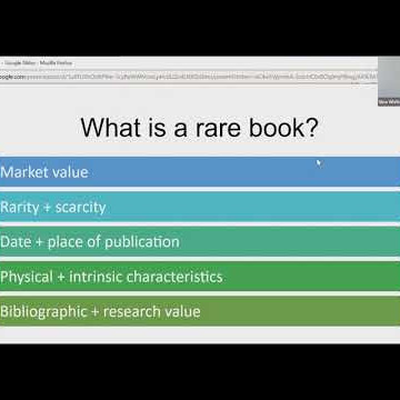 Cataloguing Rare Materials