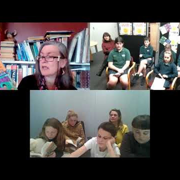 Melinda Szymanik in an #NZCYA Books Alive event with LIANZA