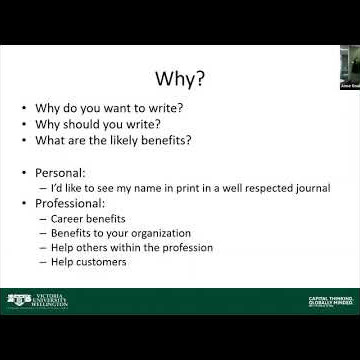 Turning your conference presentation into a paper