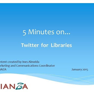 5 Minutes on Twitter for libraries
